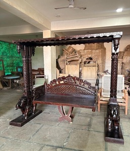 Handcrafted Solid Wood Hanging <b>Swing</b> Chair for Outdoor Indoor Garden Patio Balcony Home Decor Comfortable Seating Furniture - Product Image 2