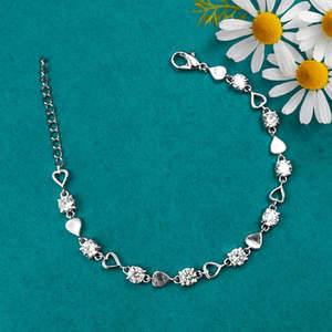 NOVAMART Fine Zarkan Arch <b>Angel</b> Studded Fashion <b>Charm</b> Bracelet Wholesale Export - Product Image 1