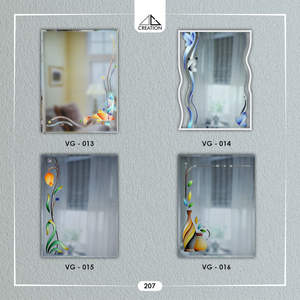 กระจกแต่งหน้าทรงวีสำหรับห้องน้ำ ดีไซน์เนอร์ออกแบบ ให้ภาพสะท้อนคมชัด เหมาะสำหรับพื้นที่ภายในที่ทันสมัย นำเข้าจากอินเดีย - Product Image 6