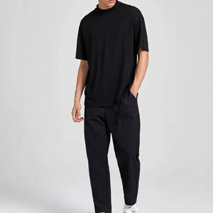 Fabricant 250 300 GSM Blank Box Tee Shirt Drop Shoulder Boxy Fit Crop TShirt Oversized Heavyweight 100% Cotton T-Shirt Men - Product Image 3