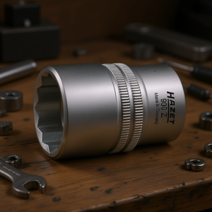 Hazet 1/2'' <b>12</b>-<b>Point</b> Square <b>Socket</b> with Traction Profile and Knurling - Product Image 3