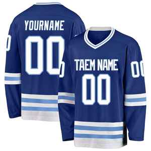 Unisex Customize Ice <b>Hockey</b> Uniform Jersey 100% Polyester Practice Training Shirts Sublimation Printing Team Men Top Wholesale - Product Image 4