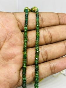 ลูกปัดมรกตธรรมชาติขนาด3.60มม. ถึง5.50ถึง7.30มม. ความยาว15นิ้ว57.30cts สร้อยคอเส้นใย1 - Product Image 3