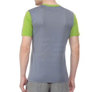 Camisetas de moda para hombre a granel, camiseta de manga corta con cuello redondo para hombre, ropa de calle informal a la moda OEM - Product Image 3