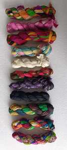 custom made <b>recycled</b> sari silk ribbons made from <b>recycled</b> silk fabrics ideal for resale by <b>yarn</b> and fabric supply stores - Product Image 5
