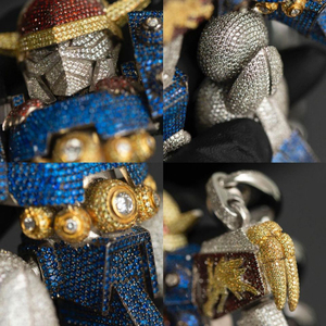 RB Gems Factory Bijoux en argent pour hommes personnalisés Pendentif en diamant de laboratoire Moissanite VVS glacé avec logo Hip Hop Passes Diamond Tester - Product Image 2