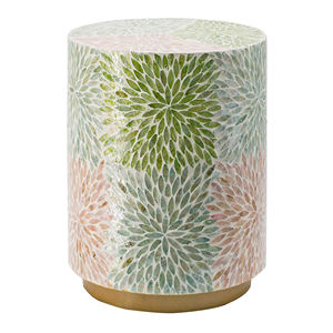 Meilleure vente Mobilier de salon personnalisable Pouf en nacre Tabourets de comptoir Oreillers lombaires et coussins de siège - Product Image 4