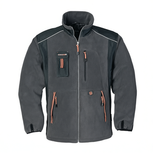 Sudadera con Capucha y Chaqueta de Forro Polar TERRATREND Talla L en Gris Oscuro/Negro/Naranja, Sudaderas y Chaquetas Promocionales - Product Image 2
