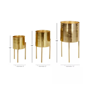 Jardinière de sol en métal faite à la main Pot de fleur intérieur et extérieur maison jardin article décoratif exportateur indien prix de gros - Product Image 5