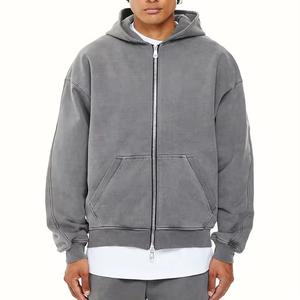 Unisex Custom Zip-Up <b>Hoodie</b> High Quality & Heavyweight 100% Cotton Men's Oversized <b>Hoodie</b> Men's T-Shirts - Product Image 5