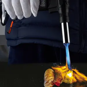 DEBANG Hot Selling Powerful Torch Lighter With Blue Flame Safe Lock Durable And Refillable For Kitchen BBQ And Camping