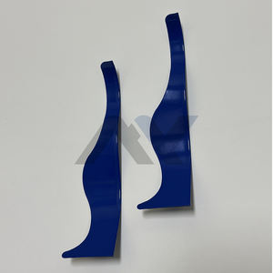 Navaja de Barbero Dominicana Nueva, Curva, Ondulada, No Recta, de Acero Inoxidable, Color Azul, Cuchillo de Barbero con Hoja Reemplazable - Product Image 5