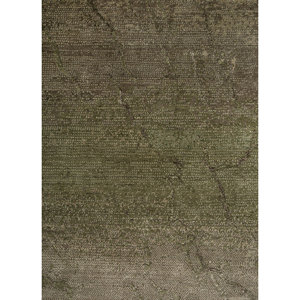 Tapis Urban Pause Kavi Green en laine nouée à la main et soie de bambou, motif abstrait pour usage domestique - Eskm-106 - Product Image 3