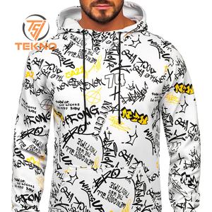 เสื้อฮู้ดผู้ชายแบบปรับแต่งได้เสื้อฮู้ดน้ำหนักเสื้อฮู้ดดี้พิมพ์ลายซับลิเมชันดีไซน์ตามสั่ง88% 12% โพลีเอสเตอร์ - Product Image 3