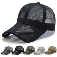 Casquette de baseball trucker personnalisée en nylon délavé, colorée, respirante, imperméable, réglable, en maille, pour le sport et la mode, idéale pour le golf