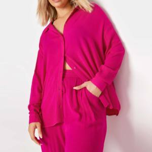 Marque été mode à manches longues dames Sexy incurvé long dos coton respirant chemise grande taille Blouses et chemises femmes filles - Product Image 4