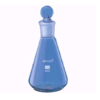 Fiole conique en verre borosilicate transparent de qualité supérieure de la marque AARK, bouchon interchangeable, 100 pièces, équipement de laboratoire OEM, garantie 1 an