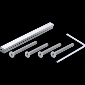 HOPPE 10mm-67-77mm <b>Galvanized</b> Mounting Set for Door Handle Covers 12119118 Model - Product Image 3