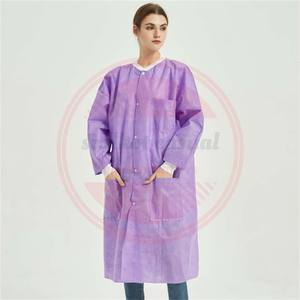 ชุดยาวผ้าใยสังเคราะห์สำหรับใช้ในโรงพยาบาลใช้ได้ทั้งชายและหญิงชุดผ้านอนวูฟเวนคุณภาพพรีเมียมสำหรับแพทย์พยาบาลและผู้ป่วย - Product Image 2