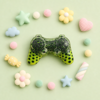 Jouet en gel souple en forme de manette de jeu, translucide, à récupération lente, anti-stress, couleur personnalisée, cadeau, OEM, ODM, vente en gros