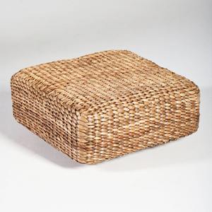 Water hyacinth ottoman <b>chair</b> from Vietnam manufacturer weave stool pouf ottomans wholesale - Product Image 2