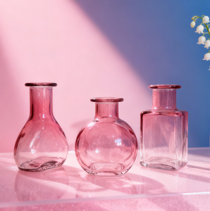<span class=keywords><strong>Vase</strong></span> en verre <span class=keywords><strong>rond</strong></span> de petite taille au design moderne, rose, MUZHISHI, <span class=keywords><strong>vase</strong></span> de table pour la décoration de table, cadeau pour le Nouvel An chinois - Product Image 1