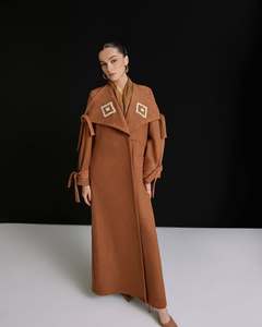 Abrigo de diseñador turco con bordado Premium - Product Image 1