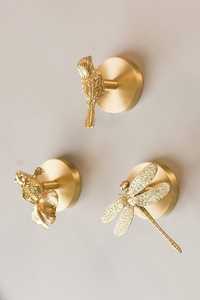 Modern Design Metal and <b>Wood</b> <b>Butterfly</b> Wall Hooks Vertical Pattern for Birthday Occasions - Product Image 2