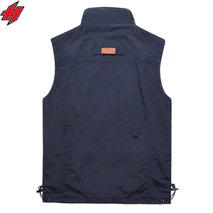 Chaleco Utilitario de Moda Personalizado, Multibolsillos, con Cremallera, de Lona, Antipilling, Sin Mangas, para Invierno, Senderismo, Pesca, para Hombre - Product Image 6