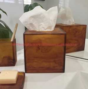 กล่องใส่กระดาษทิชชู่เรซิ่นอีพ็อกซี่มีสไตล์ภาชนะใหม่สำหรับใช้ในครัวเรือน - Product Image 2