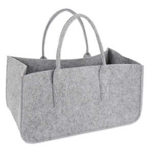 Sac de transport pour bois de chauffage en feutre gris clair pour la cuisine - Product Image 4