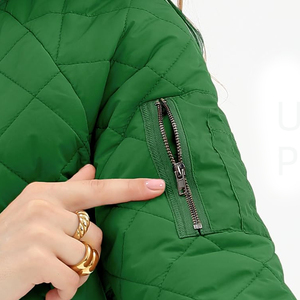 Veste bomber d'hiver respirante de haute qualité, faible MOQ, motif pour femmes, vente en gros, logo personnalisé, vestes bomber à fermeture éclair intégrale pour femmes - Product Image 4