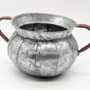 Venta al por mayor último diseño de alta calidad galvanizado forma redonda cuenco para servir vajilla Mesa diseño japonés regalo de Navidad - Product Image 5