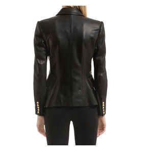Veste en cuir pour femmes Style occidental Nouveau style à franges Veste en cuir suédé véritable Veste de motard pour femmes disponible sur mesure pour femmes - Product Image 5