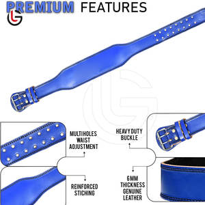 Cinturón de cuero para levantamiento de pesas de alta calidad, superventas, precio al por mayor, cinturón para levantamiento de pesas - Product Image 2