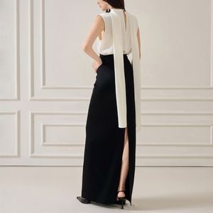 กระโปรงยาวผ้าไหมผ้าซาตินทรงหลวมสำหรับผู้หญิงกระโปรงยาวผ้ามิซันผ้าซาตินเอวสูงออกแบบโลโก้ได้ตามต้องการแบรนด์หรู - Product Image 2