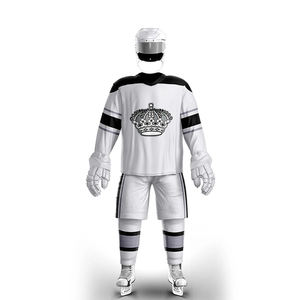 Ensemble d'équipe d'entraînement en vrac sur mesure pour hommes Maillots de hockey sur glace en maille réversibles sublimés Made In Pak - Product Image 1