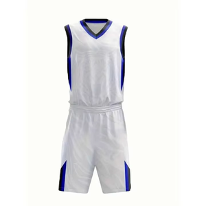 Vente en gros de vêtements de sport en polyester Bsci de style le plus récent uniforme de basket-ball sans manches pour les tenues d'équipe uniformes sublimés - Product Image 1
