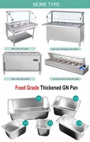 Chauffe-Plats Électrique Isotherme de Comptoir en Promotion avec Pot GN pour Restaurant, Buffet, Cuisine, Cafétéria, Fête