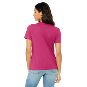 Airlume – T-Shirt à manches courtes en coton peigné et à anneaux pour femme, maillot simple 100% oz, 4.2 - Product Image 3