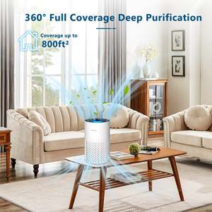 ZQA-4000B H14 HEPA <b>Air</b> <b>Purifier</b> with WiFi Electric Portable and Desktop Installation US <b>Plug</b> for Smoke Dust Wildfire - Product Image 2