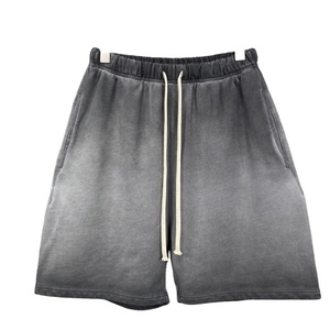 Finch Garment Men's Street Wear Jogging Shorts Vintage Washed Rhinestone Shorts Baggy Sun Faded spray - Product Image 1