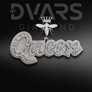 จี้เพชรเทียมทรงบริลเลียนต์แบบ Iced ผ่านการทดสอบคุณภาพ VVS ผลิตในห้องปฏิบัติการ ตัวเรือนเงินแท้ S925 ชุบทองคำแท้ ลายเคลือบเงา เหมาะสำหรับงานปาร์ตี้ - Product Image 5