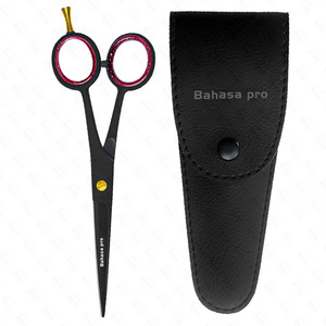 Tijeras de Barbero de Acero Inoxidable Negro, Tijeras de Afeitar de Color Personalizado, Tijeras de Corte de Pelo de Alta Calidad para Fabricación OEM ODM - Product Image 2