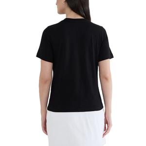 T-shirt en jersey 100 % coton pour femme, nouveau, à manches courtes, décontracté, respirant, imprimé, motif uni, teint, compressé, pour l'été - Product Image 2