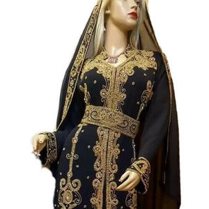 Modern Moroccan Islamic <b>Kaftan</b> for Women Long Floor-Length Beach Dress with Breathable Long Sleeves ODM Supply - Product Image 1