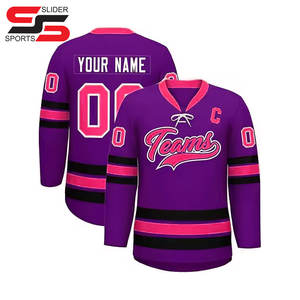 เสื้อเจอร์ซีย์ลายฮ็อกกี้น้ำแข็งปักลาย - Product Image 1