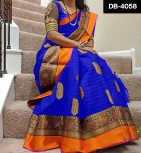 Vêtements ethniques tendance Khadi, vêtements de mariage en coton imprimé, sarouel avec Blouse fantaisie, pièces pour occasions spatiales, vêtements de travail de tissage - Product Image 3