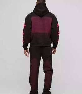 Survêtement délavé à l'acide de style High Street pour hommes OEM personnalisé Regular Fit surdimensionné Design respirant sérigraphie vêtements de sport - Product Image 6