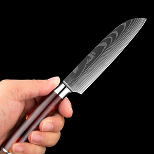 Venta al por mayor personalizado de calidad superior OEM ODM servicio cuchillo afilado de acero inoxidable cuchillo para pelar frutas mango de resina Chef de cocina - Product Image 4